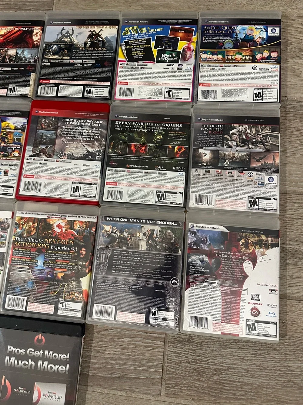 VTG PlayStation 3 Video Games Lot (20) God Of War: Origins Collection & Burnout
